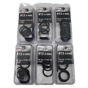 Lot of 6 • Danco Faucet O-Rings • #13 Rubber (10-Packs ~ 60 Total) (96730) [24]